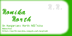 monika morth business card